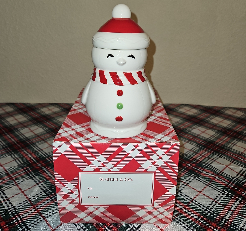 Slatkin & Co. Snowman Cinnamon Stick Scented Candle & Decorative Jar